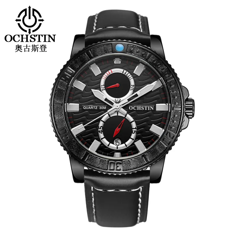 2016 font b Luxury b font Ochstin Men font b Sport b font Watches Genuine Leather
