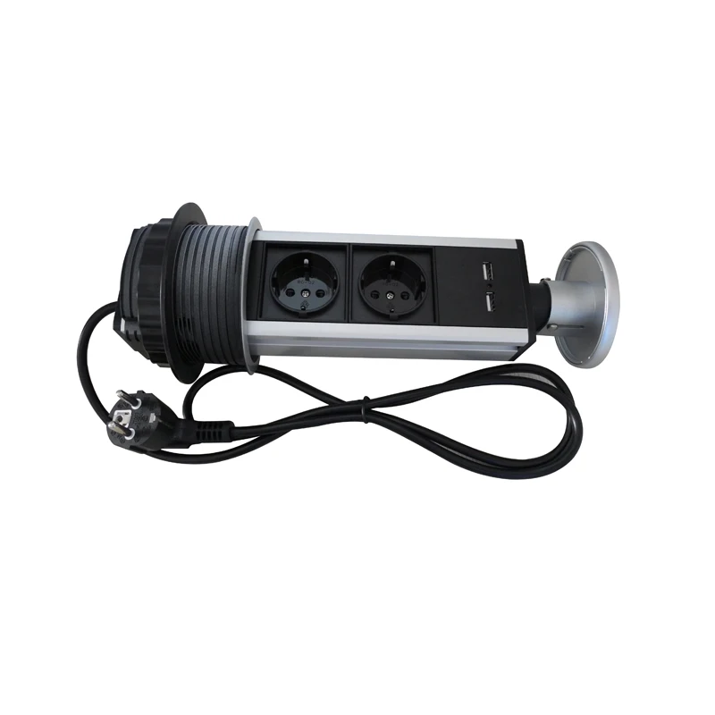 4/3/2 штепсельная вилка + 2 USB вытягивающие всплывающие розетки питания для кухни