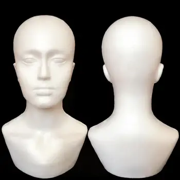 

1/2/5pcs 55cm Foam Practice Mannequin Head Male Manikin Dummy Stand Model Display Hat Scarf Wigs Hair Glasses Hat Styling Tool
