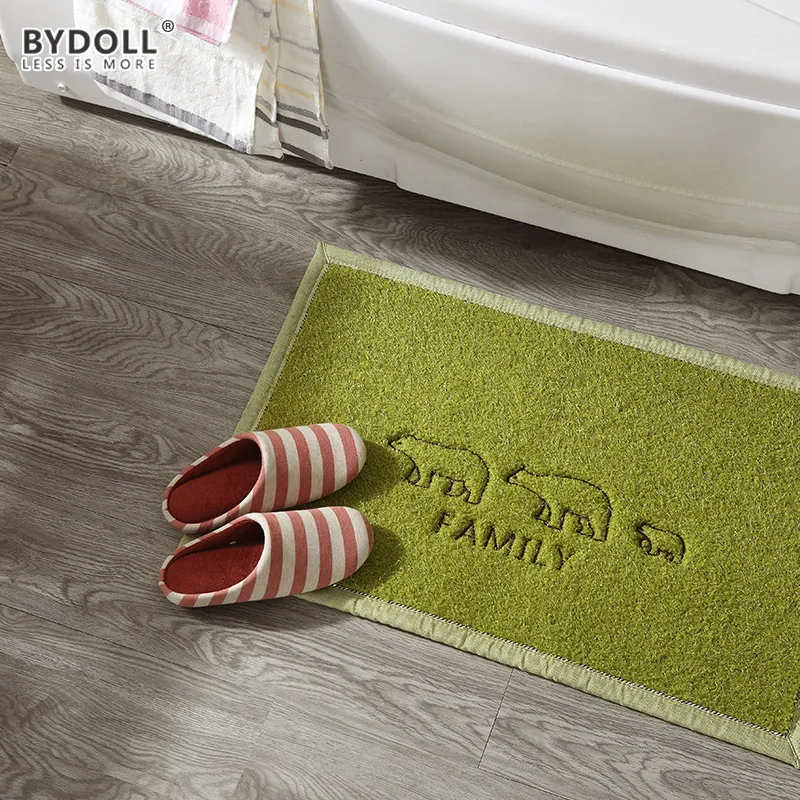 BYDOLL 50*80CM Water Absorption Cartoon Non slip Carpets Bathroom Rugs Toilet Mat Kitchen Carpet