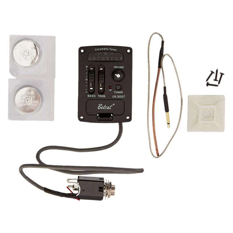 

ABLD-Belcat 1 Pack UK-300T ROHS Acoustic Guitar 2 Band Eq Ukulele Equalize Pickup