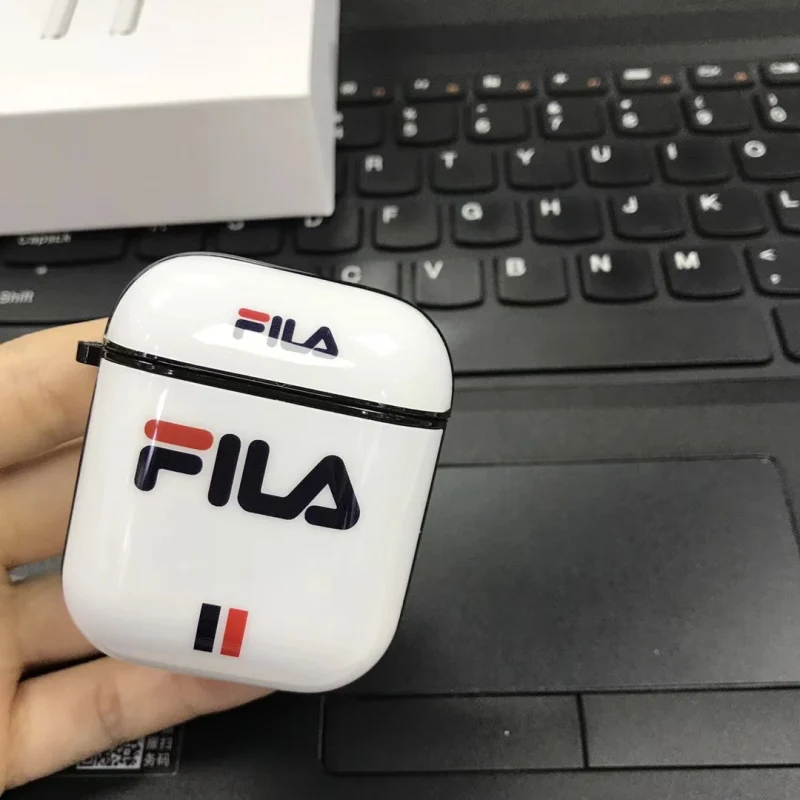 

Luxury Italy Sports Brand Soft Silicon Case For Airpods For Apple Air Pods Earphone Protective Earphone Cover for iphone 7 8