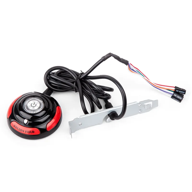 

Desktop Computer Switch Internet Cafe Computer Chassis Switch On-Off Button Extension Cable Red