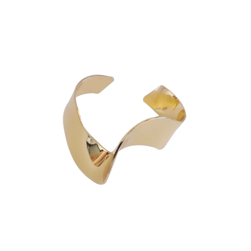 

Hot Selling Matellic Shiny Smooth Surface Exaggerated Cuff bracelet For Women Jewelry
