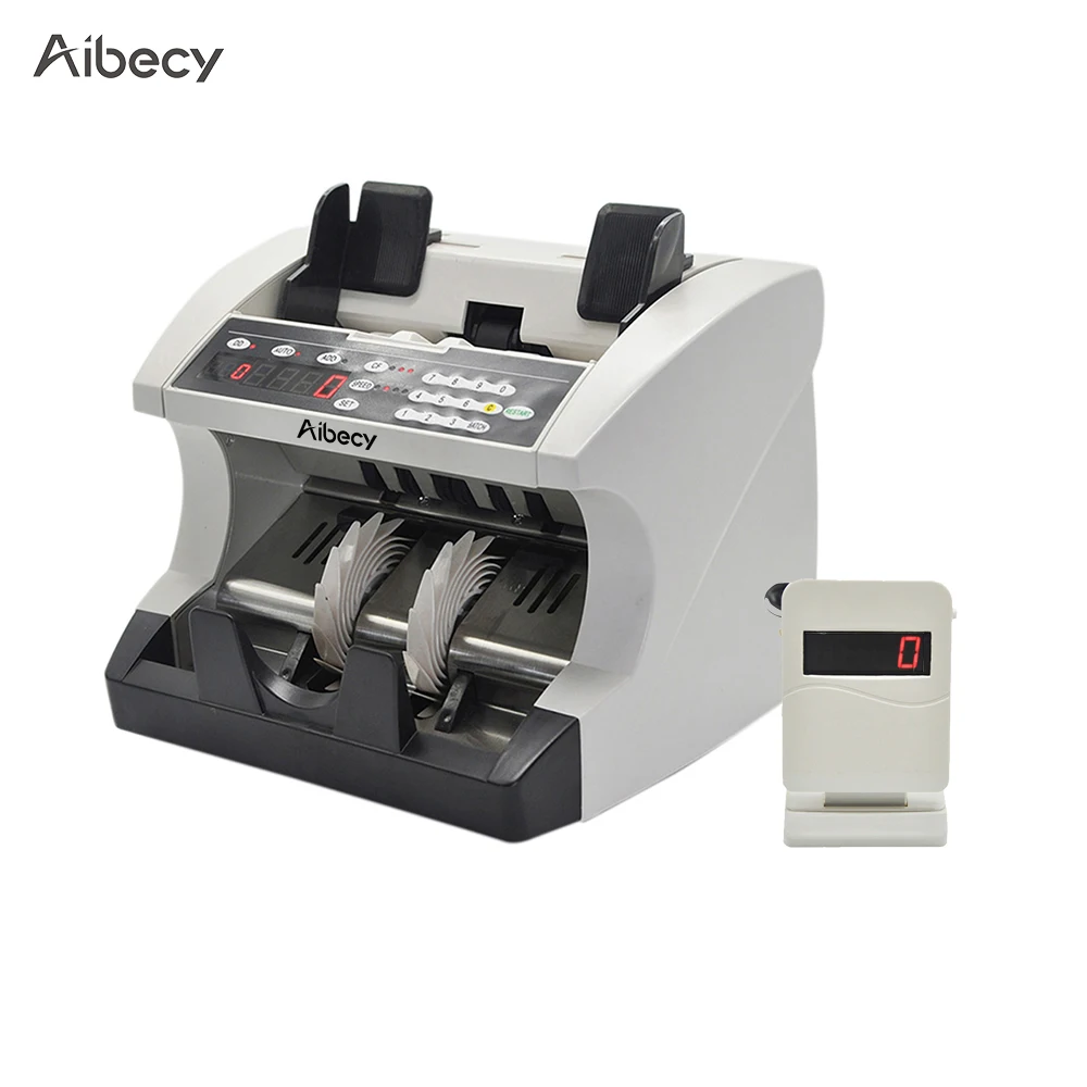 

Aibecy Multi-Currency Automatic Cash Banknote Money Bill Counter Counting Machine with Display for EURO/USD/GBP/AUD/JPY/KRW