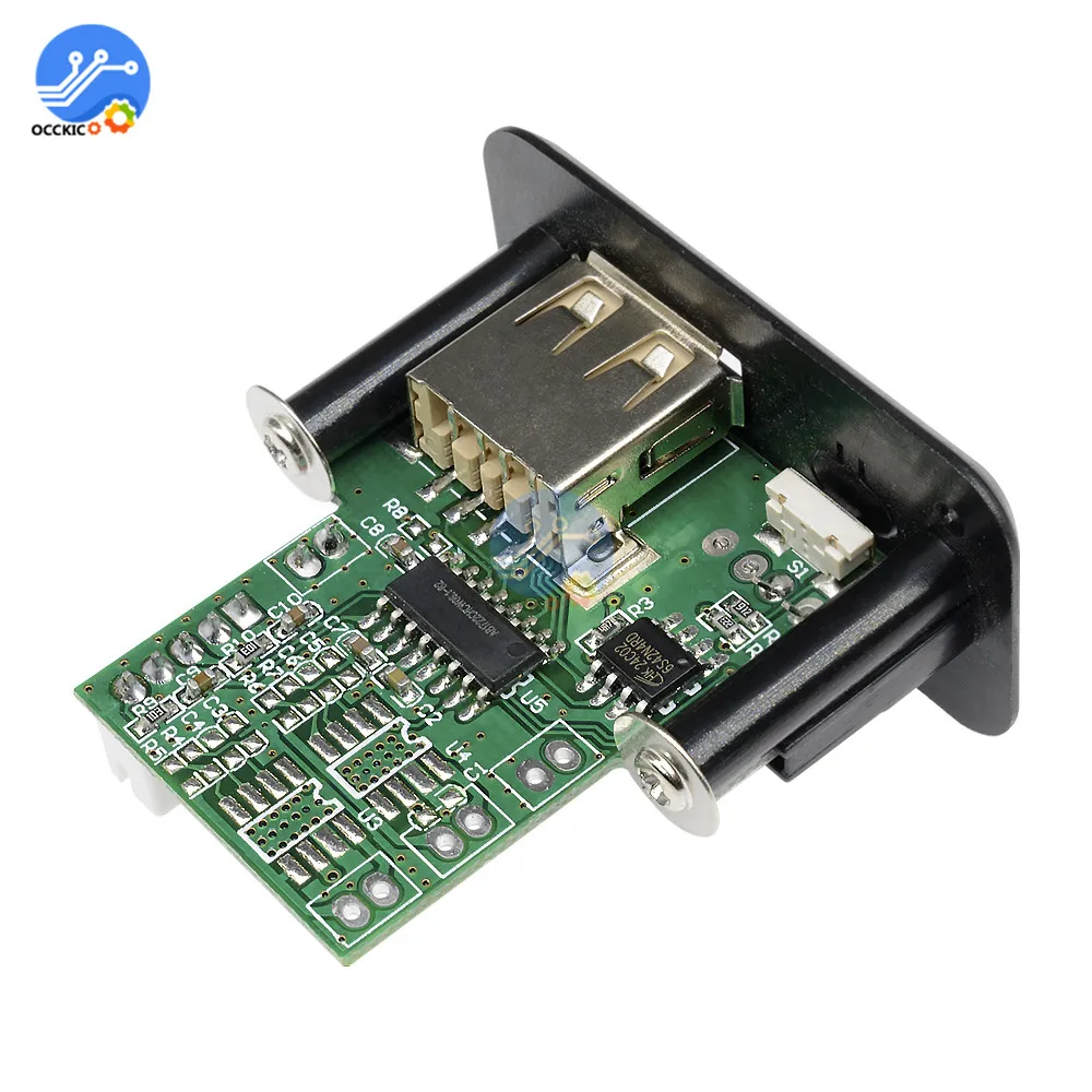 MP3 модуль аудио USB TF FM радио 5 в 7 12 WMA декодер плата без потерь динамик для