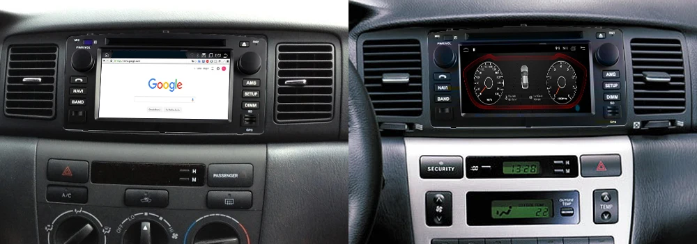 For Toyota Corolla 2004~2007 2 DIN Car Android 9 GPS Naviation Multimedia system Bluetooth Radio Amplifier 9