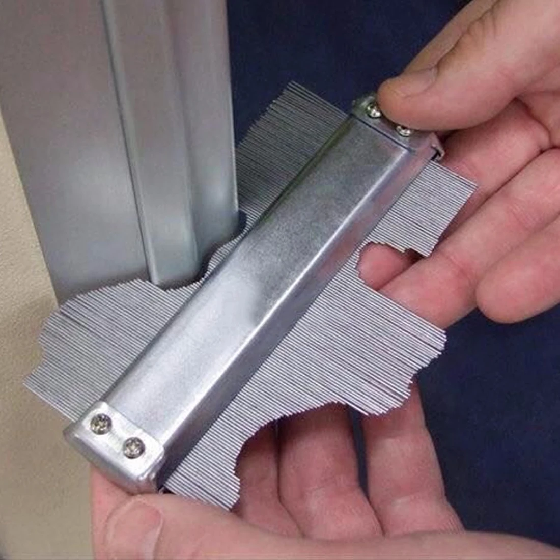 

0-125MM Profile Contour Gauge Deep Decorating Template Tiling Steel Metal Tiling Skirting Laminate Profile Wood Shape