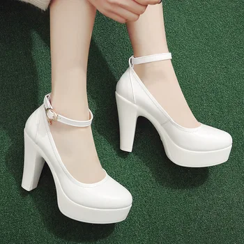 

Cheongsam T-seat women's shoes super high-heeled shoes thick with thick bottom round head waterproof platform large size
