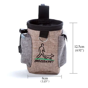

Portable Pet Dog Treat Pouch Training Treat Bags Dog Feeding Detachable Pup Feed Pocket Puppy Snack Reward Waist Bag