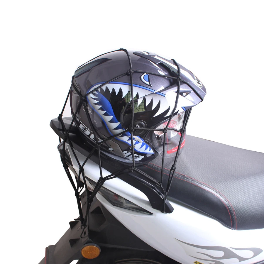 

Motorcycle Helmets Cargo Luggage Net With Hooks Tuck Storage Net Bike Sundry Organizer Protective Gears Accessories Supplies