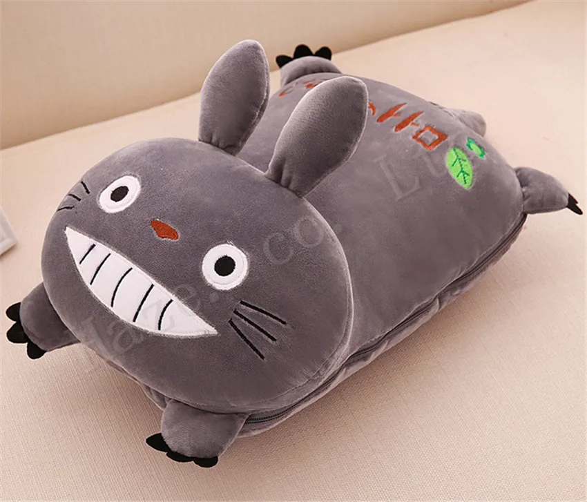 Tonari Totoro многоцелевой Короткие Плюшевые ботинки PP Хлопок Мягкие подушки Одеяло