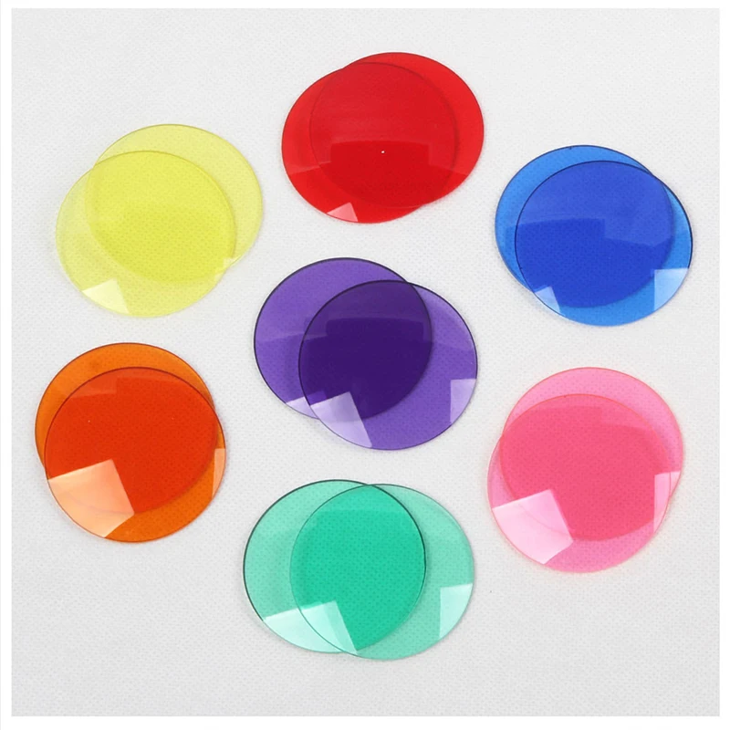 

A Pair Colorful Lenses for Diverse Party DIY Decoration Goggles Props Pairable with Punk Goggles for Replaceable Lenses