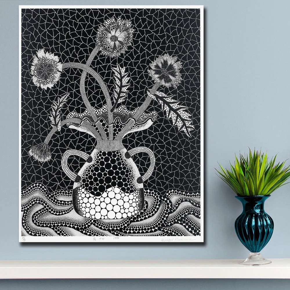 

Print Oil Painting Wall Art Painting Yayoi Kusama Flowesr Fw Home Decorative Wall Art Picture for Living Room Canvas Painting