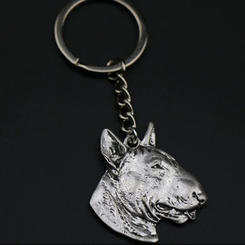 Bull Terrier Keychain jewelry Popular dog Embossed Key Chain New