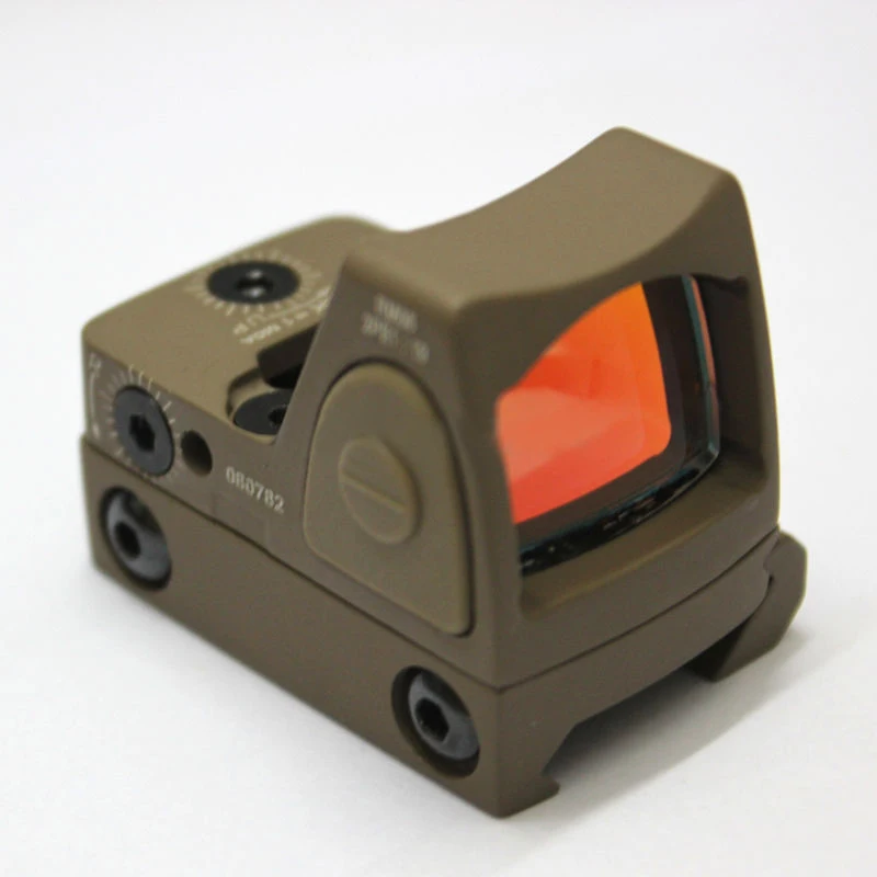 

Hot Sale Tactical Trijicon RMR Style Adjustable Red Dot Sight With Switch For Hunting BWD-001Tan