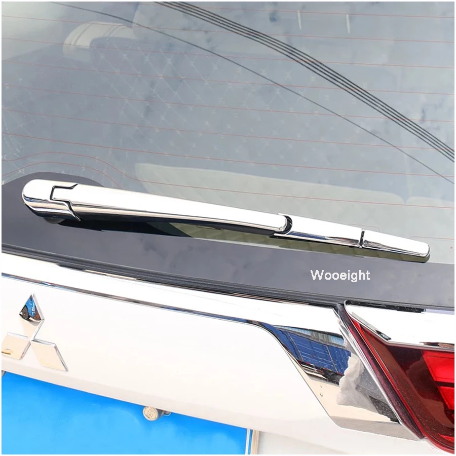 For Mitsubishi Outlander 2013 2014 2015 2016 2017 2018 Chrome Rear Window Wiper Arm Blade Cover Trim Garnish Molding (9)