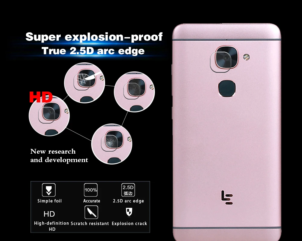 HD Прозрачная задняя камера Объектив Закаленное стекло пленка для LEeco Le Max 2 X820 X823