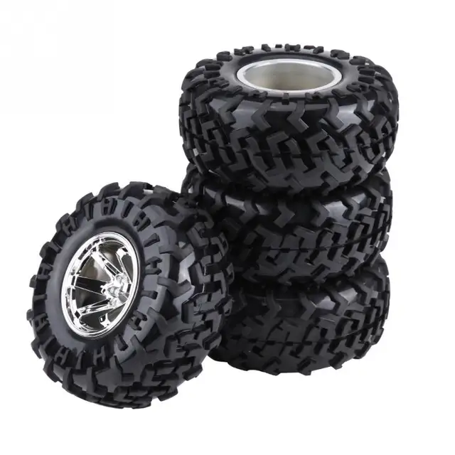 4Pcs/Set RC Truck Rubber Tires Wheel Rim Tires Diameter 125mm Width