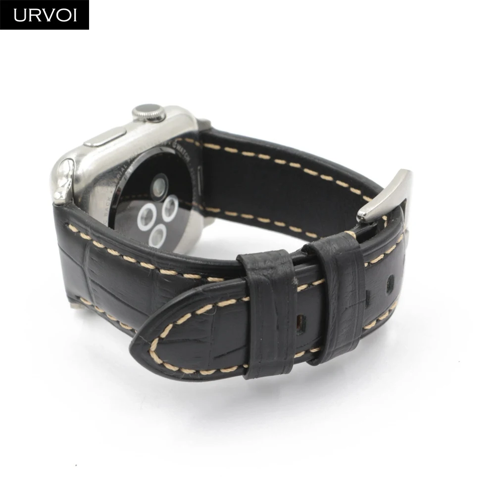 URVOI ремешок для apple watch series 5/4/3/2/1 Мягкий ремень из коровьей кожи наручных часов iwatch