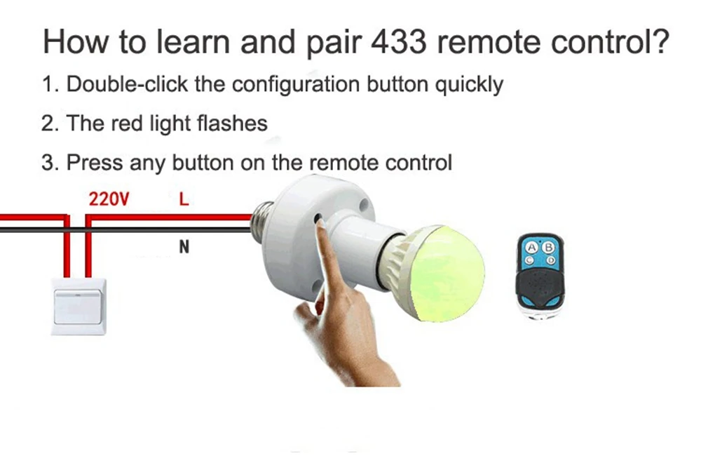 Sonoff Slampher RF 433 МГц Wifi умный светильник, держатель E27, Универсальный WiFi светильник, лампочка, держатель, поддерживает радиочастотный приемник для умного дома