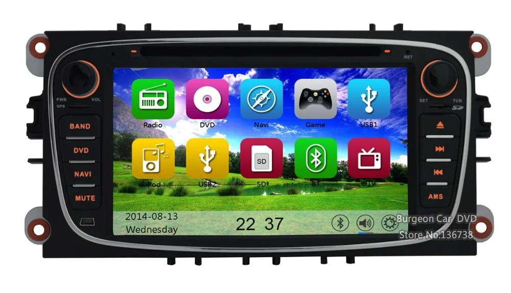 Best Car DVD Player GPS Navigation System SAT NAV WiFi 3G FOR FORD FOCUS C S MAX S-Max C-Max MONDEO GALAXY USB Radio Bluetooth 28