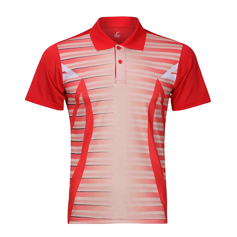 New Quick Dry Breathable Turn down Collar Men/Women Tennis Shirts