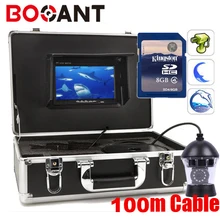 100m Sony color CCD PTZ 360 Rotatable fishing camera 360 rotation Underwater video camera with DVR 360 degree fish video camera