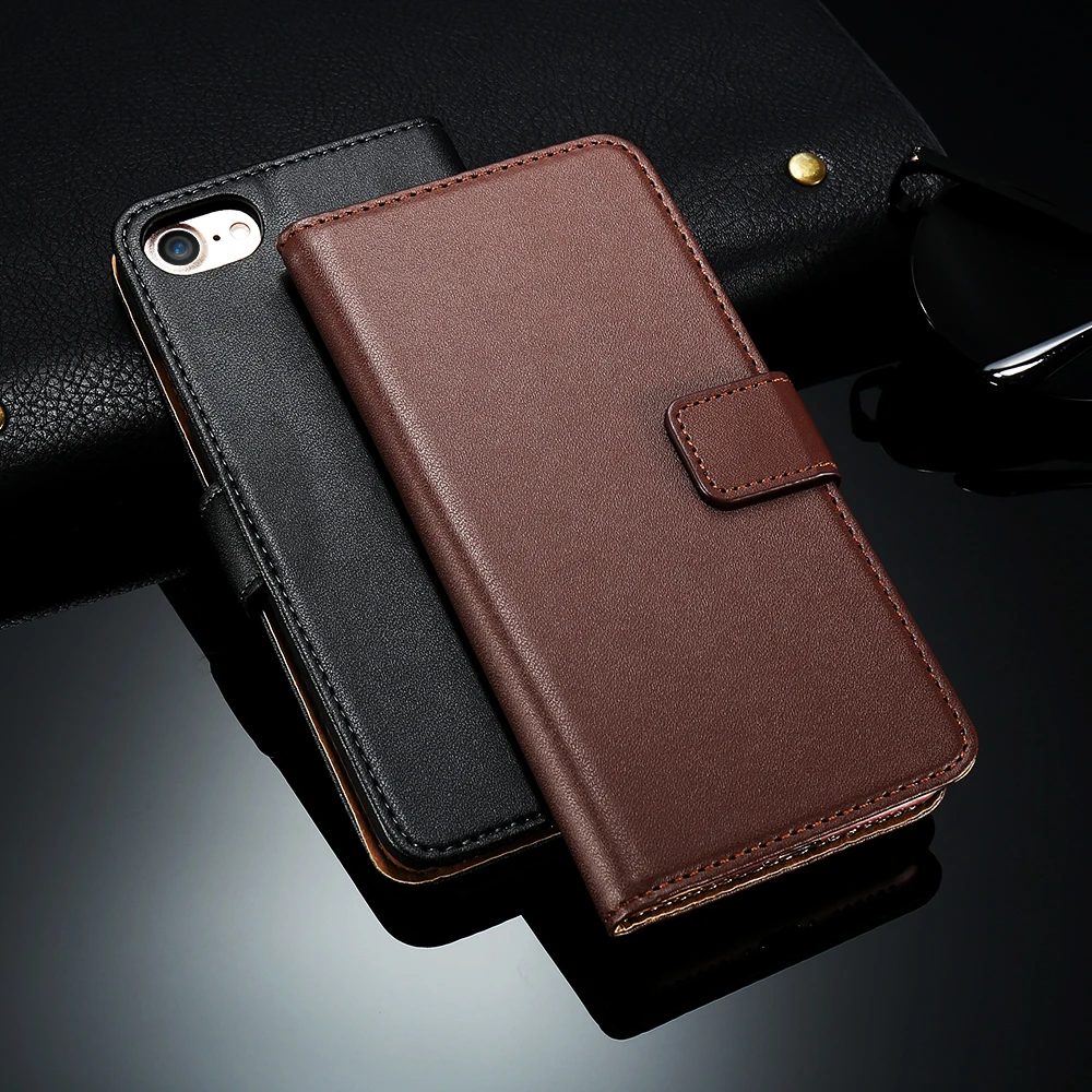 DOES PU Leather Flip Phone Case For iPhone 7 8 Full Coverage Card Slot