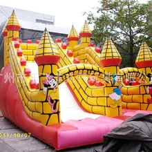 Детские интересные надувные горки