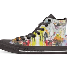 Новинка; дизайнерская Повседневная парусиновая обувь; обувь на заказ; Прямая