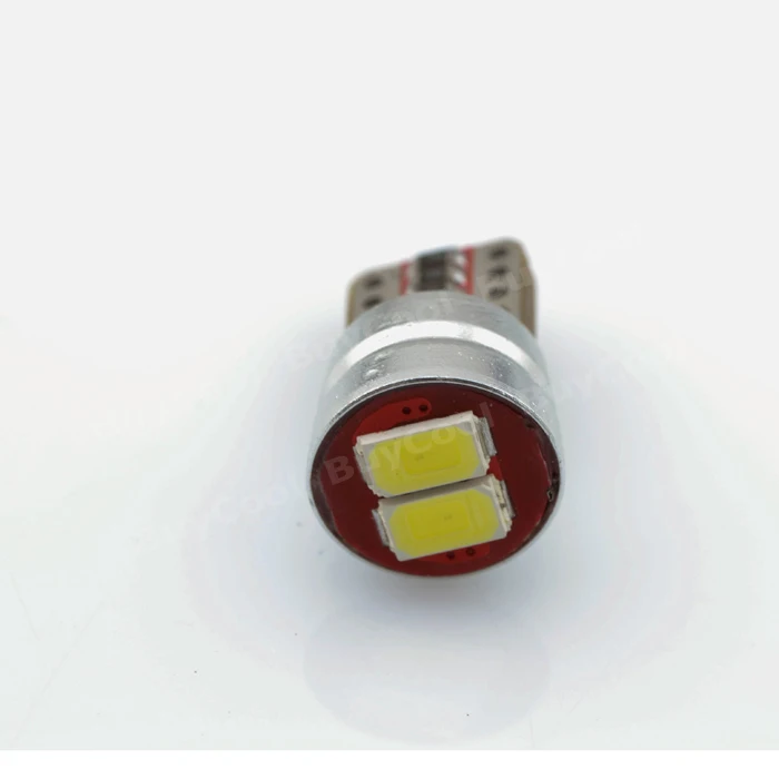1X T10 W5W светодиодный Canbus 2SMD 5730 5630 чистый белый без ошибок автомобильные лампы