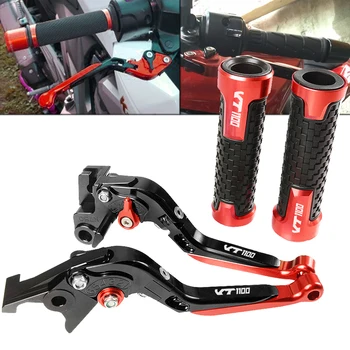

For HONDA VT1100 VT 1100 1995-2007 1996 1997 1998 1999 Accessories Motos CNC Clutch Brake Pivot Levers handle bar hand grips set