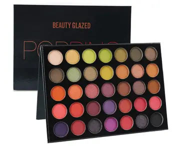 

Beauty Glazed Colorful Yourshadow Palette Shimmer Matte Eyeshdow Pigment Glitters Makeup Sunset EyeShadow Palette Rose Cosmetics