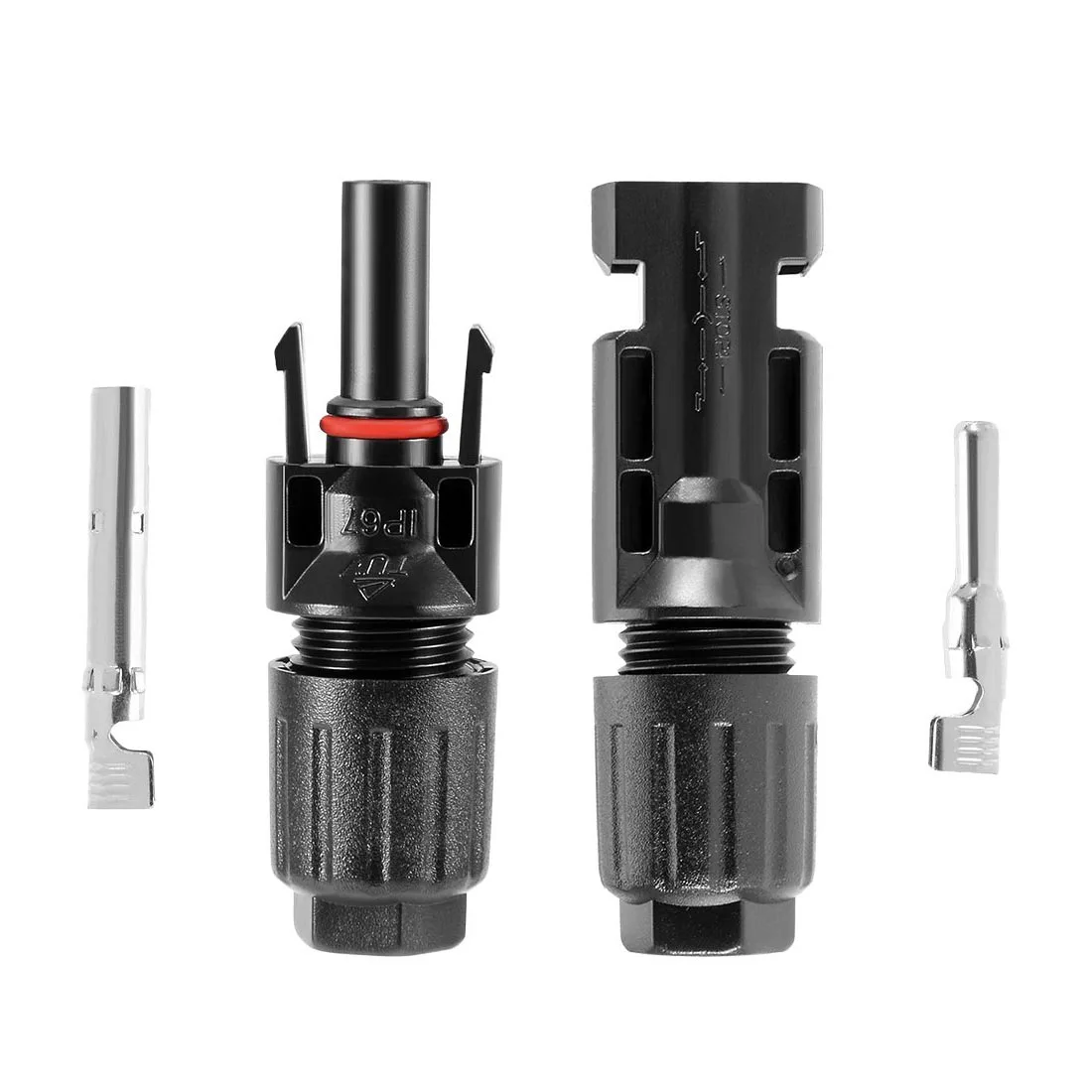 Skup Wodoodporny IP67 20 Pair MC4 męski żeński przewód panelu słonecznego złącze 20A 30A 6000V na kabel pv 2.5 4 6mm panel słoneczny podłącz