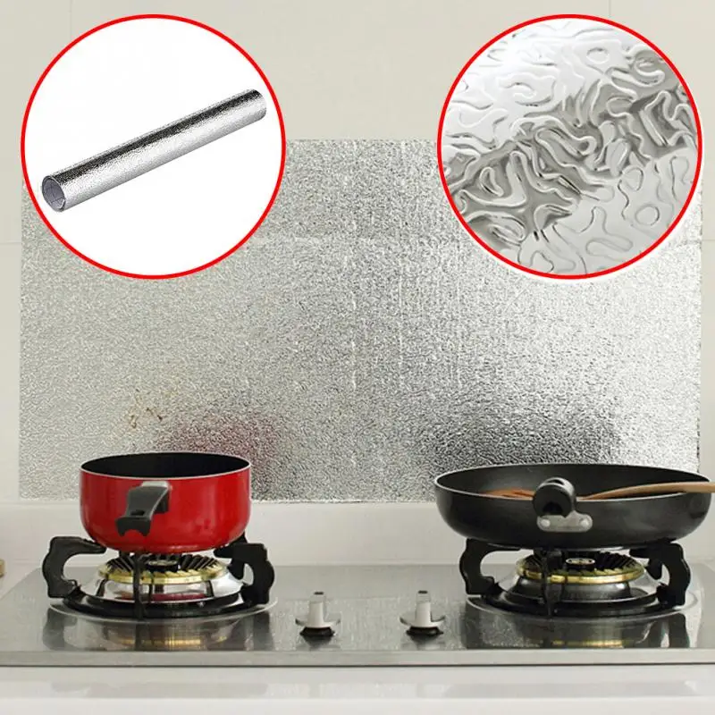 

1 Roll 40*200 cm Anti Oil For Kitchen High Temperature Resistant DIY Drawer Mat Oil Resistant Foil Stickers Anti Oil Sticker