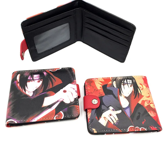 NARUTO Wallet Cartoon Purses Uzumaki Naruto Boys Gilrs Money Bag Uchiha 