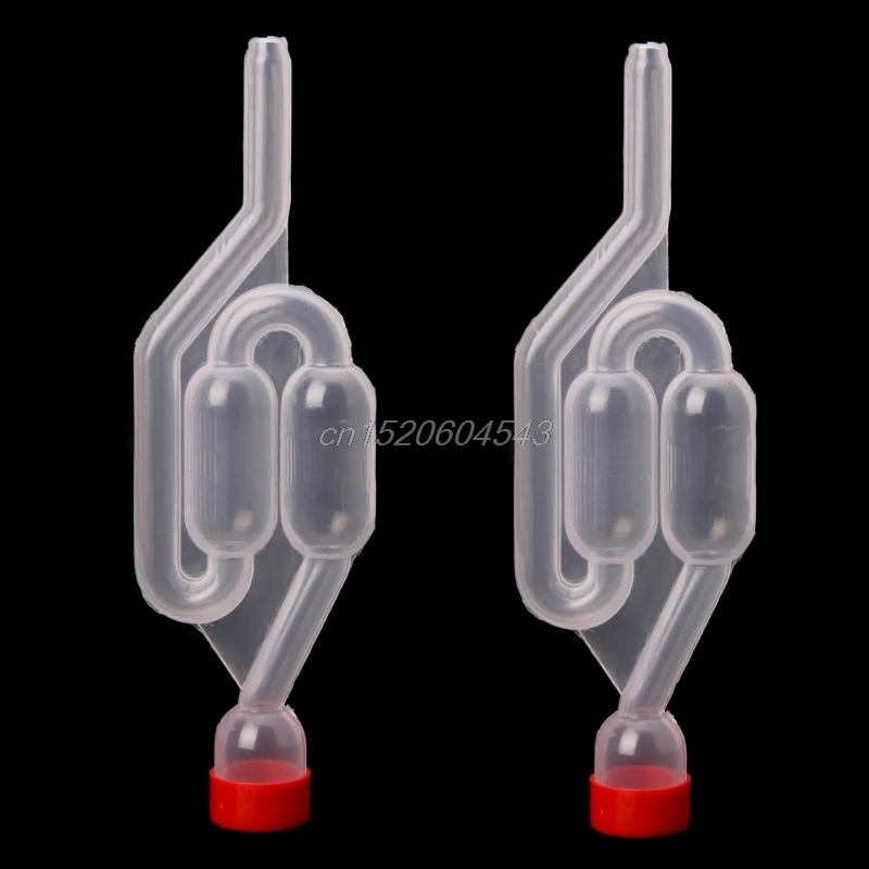 

2Pcs Air Lock Bubble Grommet Exhaust Water Seal Valve with Cork Beer Wine Making R06 Whosale&DropShip