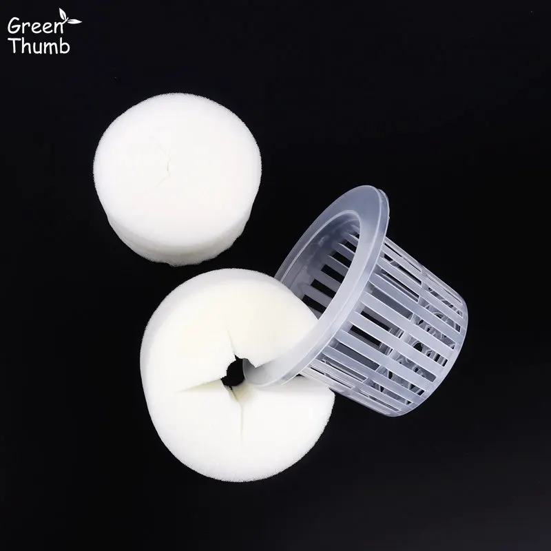 

100pcs 95mm by 40mm White Seedling Plug Transplanted Sponge Gardening Tools Soilless Planting Seedlings