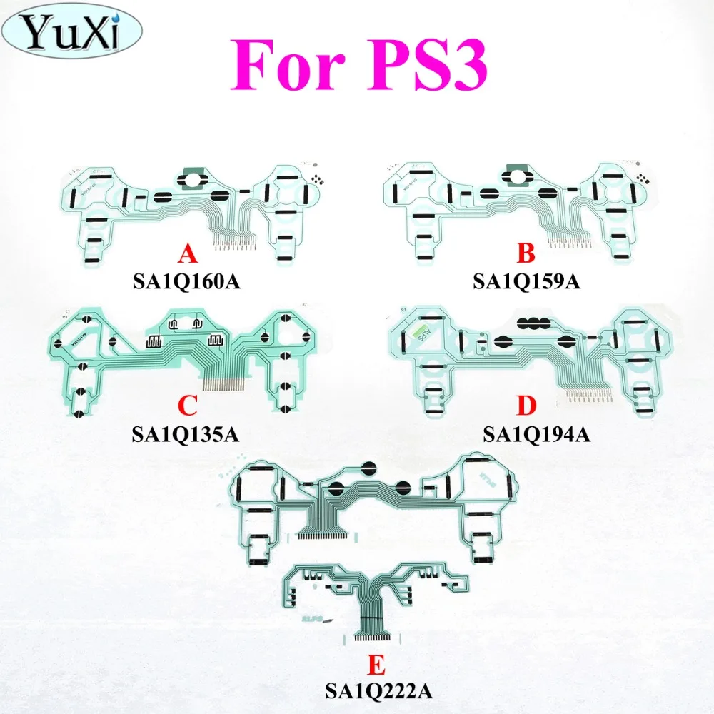 YuXi 10 шт. JDM 001 030 040 JDS 055 для Playstation4 проводящая пленка клавиатура PS3 PS4 Pro тонкий