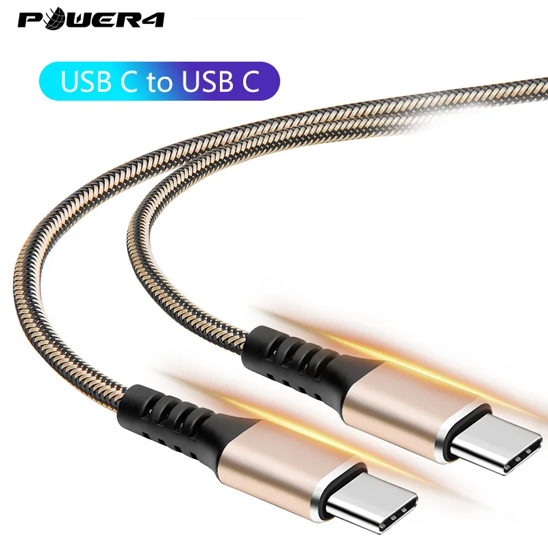 Кабель Power4 usb type C для кабеля USB C для samsung S9 Быстрый кабель зарядное устройство для Macbook/Apple мобильный телефон зарядный кабель USB-C