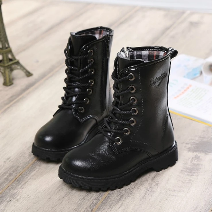 New Children's Shoes for Men and Women in Autumn and Winter - Цвет: Черный