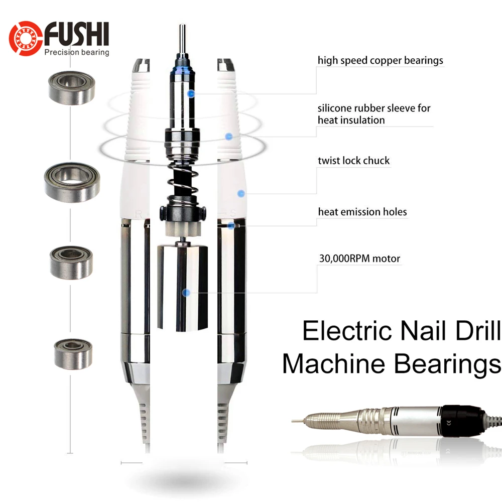 

MR104ZZ Handles Bearing 4x10x4 mm For Strong Drill Lab Handpiece MR104 ZZ Ball Bearing Nail