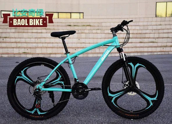 x-передний бренд 26 дюймов 21/24/27 скорость углеродистая сталь дисковый тормоз горного велосипеда bicicleta горный велосипед MTB - Цвет: B green