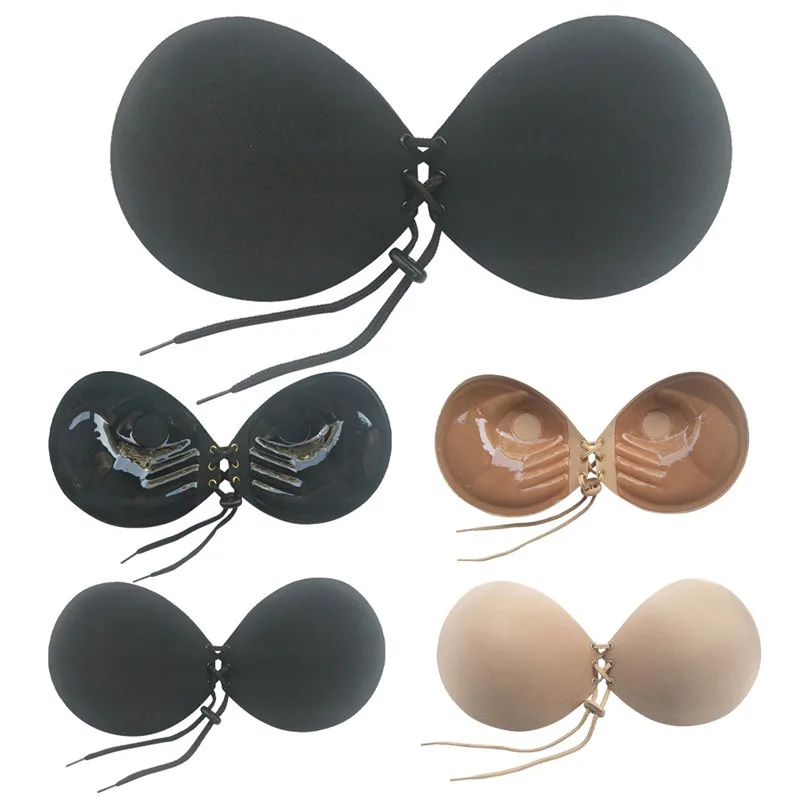 Solid Nipple Stickers Invisible Breast Pull Rope Thickening Invisible Bras Nipple Cover Silicone Bra Accesorios Mujer 40JUL1004