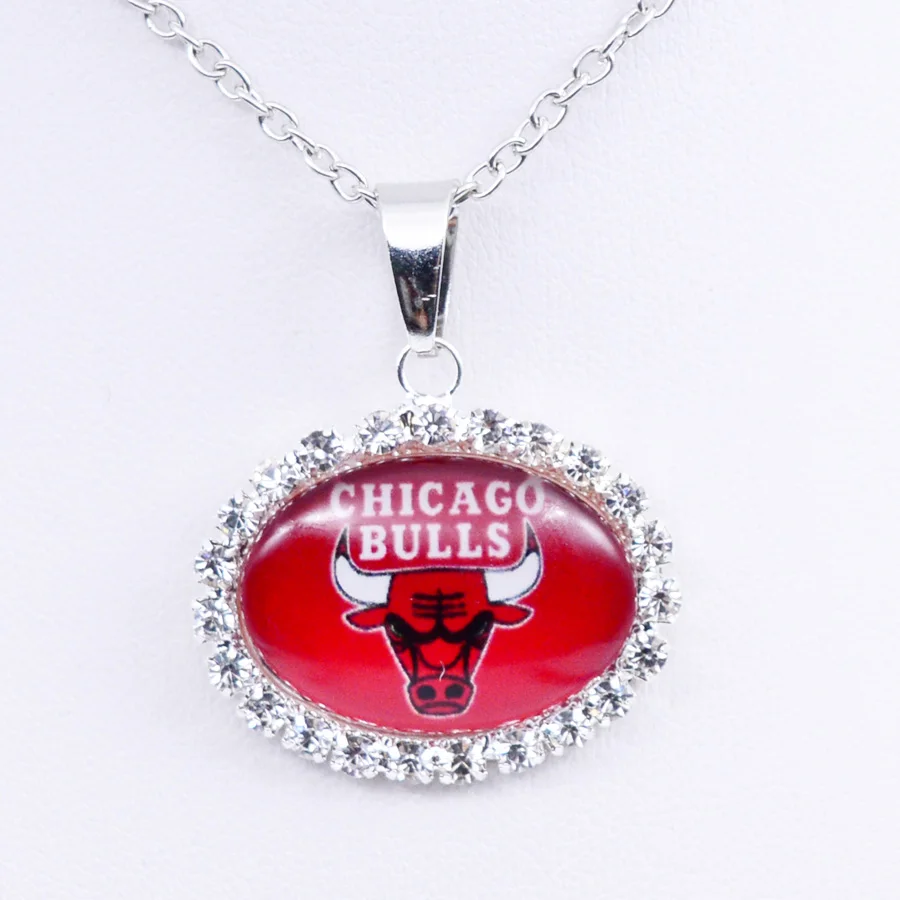 Necklace Chicago Charm Pendant Basketball Jewelry for Women Gifts Party Birthday Wholesale 2018