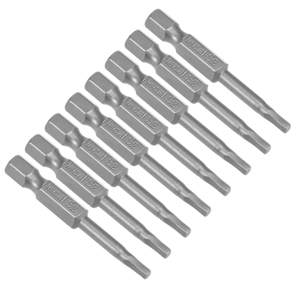 

Uxcell Hot Sale 8pcs S2 1/4" Hex Shank H3 Hex Screwdriver Bits 50mm Length, Use Install on Screwdriver Handle
