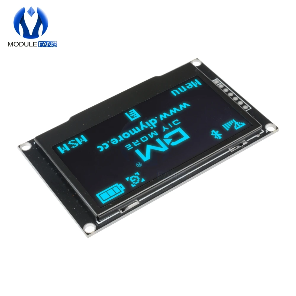 Синий 2 42 "цифровой ЖК экран 12864 128X64 OLED модуль дисплея C51 плата для Arduino SSD1309 STM32