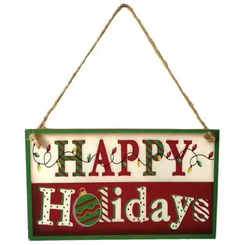 

Hanging Wooden Sign Christmas Hanging Cute Decorative Board Festival Favors