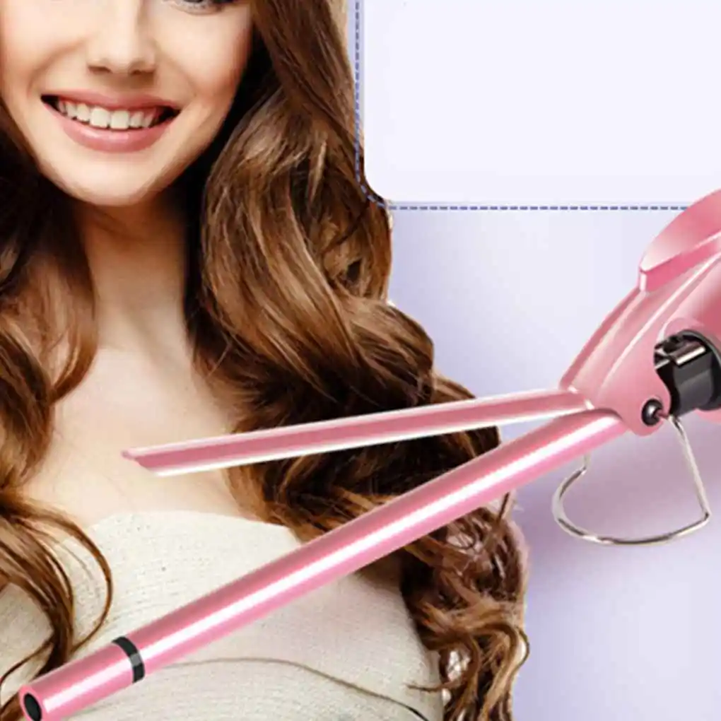 

Digital LCD Hair Ceramic Magic Curling Iron Hot Electric Gourd Clipless Curling Wand Interchangeable